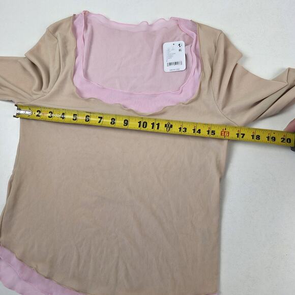 Intimately Free People Shirt Womens Large Square Neck Ballet Combo FP128830CY - Picture 5 of 14